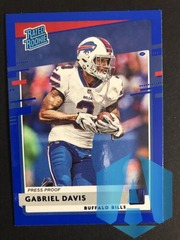 2020 Donruss Blue Press Proof Rated Rookie RC GABRIEL DAVIS #337 Bills